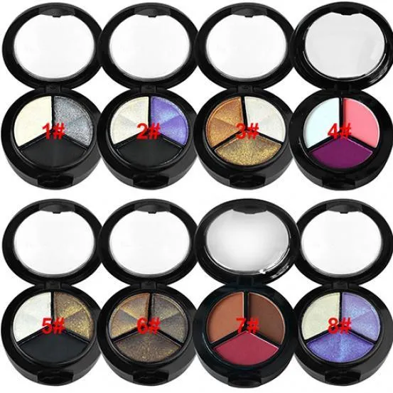 3 Colors Eyeshadow Makeup Natural Smoky Cosmetic Eye Shadow Palette Set