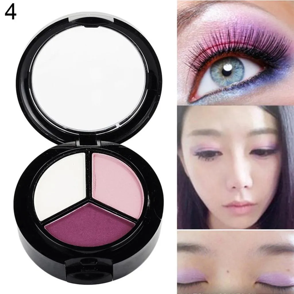 3 Colors Eyeshadow Makeup Natural Smoky Cosmetic Eye Shadow Palette Set