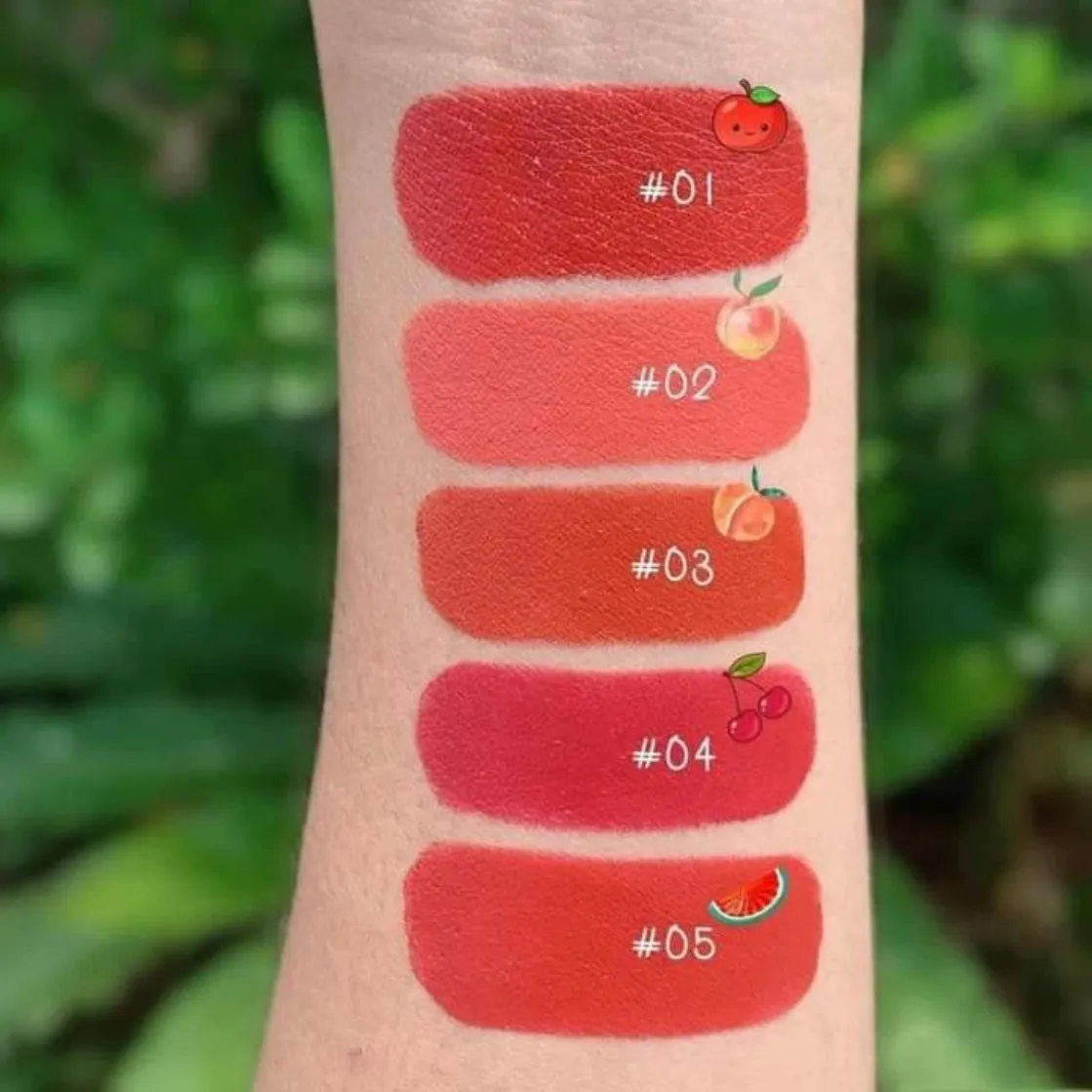 5pcs Heng Fang Velvet Matte Lipsticks Set Waterproof & Long-lasting