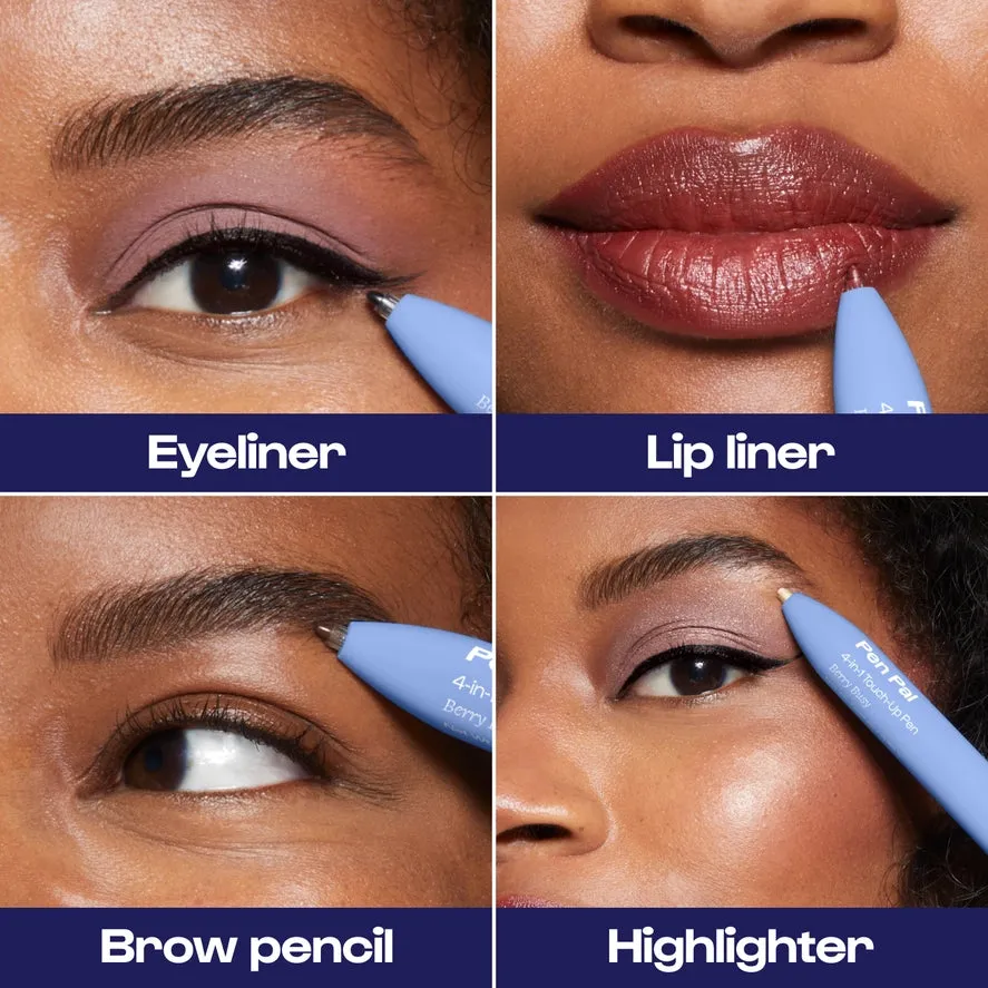 Alleyoop Pen Pal 4-in-1 Eye, Brow, Lip & Highlight Pen - Berry Busy