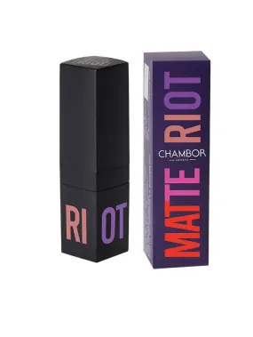 Chambor Pink Flush Matte Riot 251 Lipstick