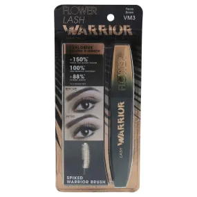 Flower Beauty Lash Warrior Mascara - Volumizing Lashes Length & Definition No Clumping (Fierce Brown)