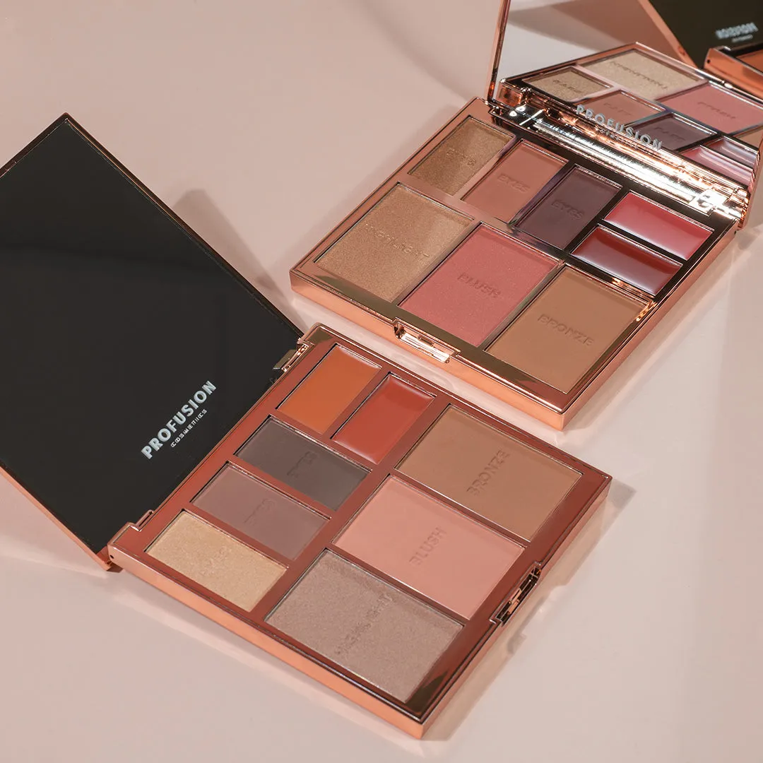 FULL FACE PALETTE NUDE | 8 SHADE EYE, FACE AND LIP PALETTE