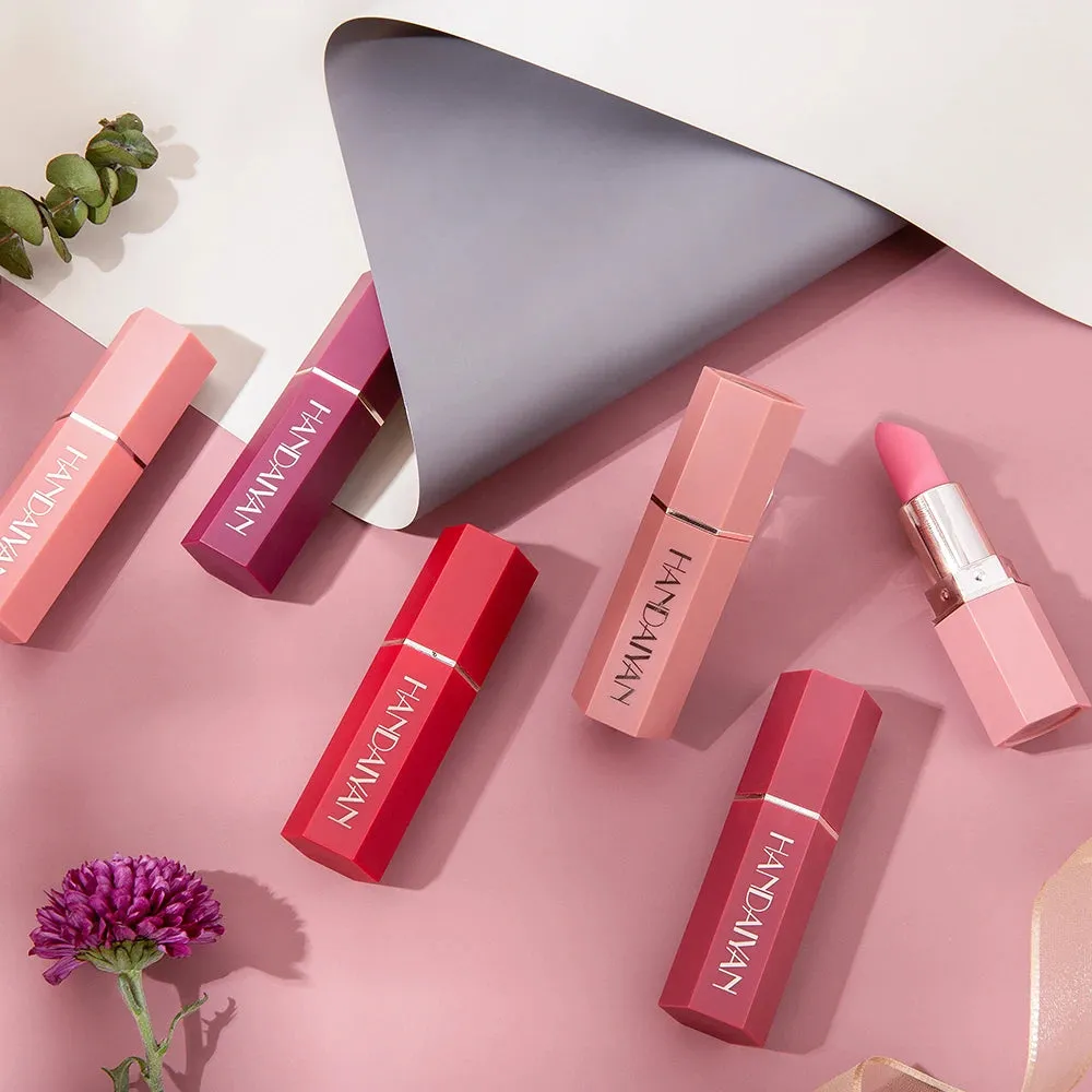 Gorgeous Matte Velvet Finish Lipstick, Non-Fading, Non-Stick Cup Long-Lasting, Smooth Matte Lip Color Waterproof Smudge-proof