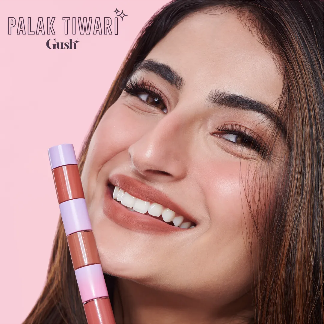 Gush Beauty Retro Glam Lip Kit - NUDITUDE / THINK PINK | 8.4 ml each
