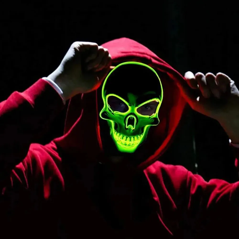 Halloween Mask Latex Mask Skull Mask Horror Decoration Full Head Skull Mask Helmet Movable Jaw Masque