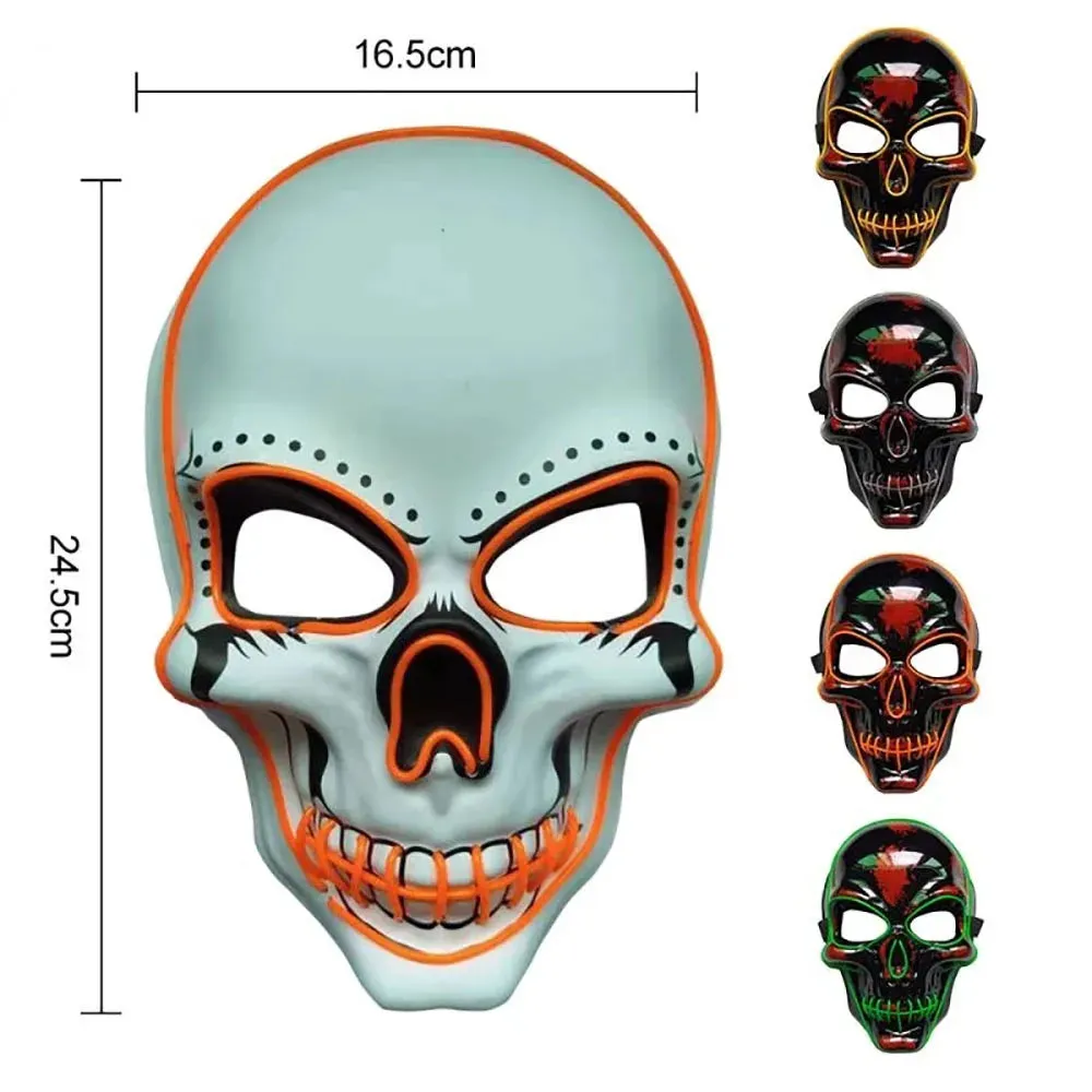 Halloween Mask Latex Mask Skull Mask Horror Decoration Full Head Skull Mask Helmet Movable Jaw Masque