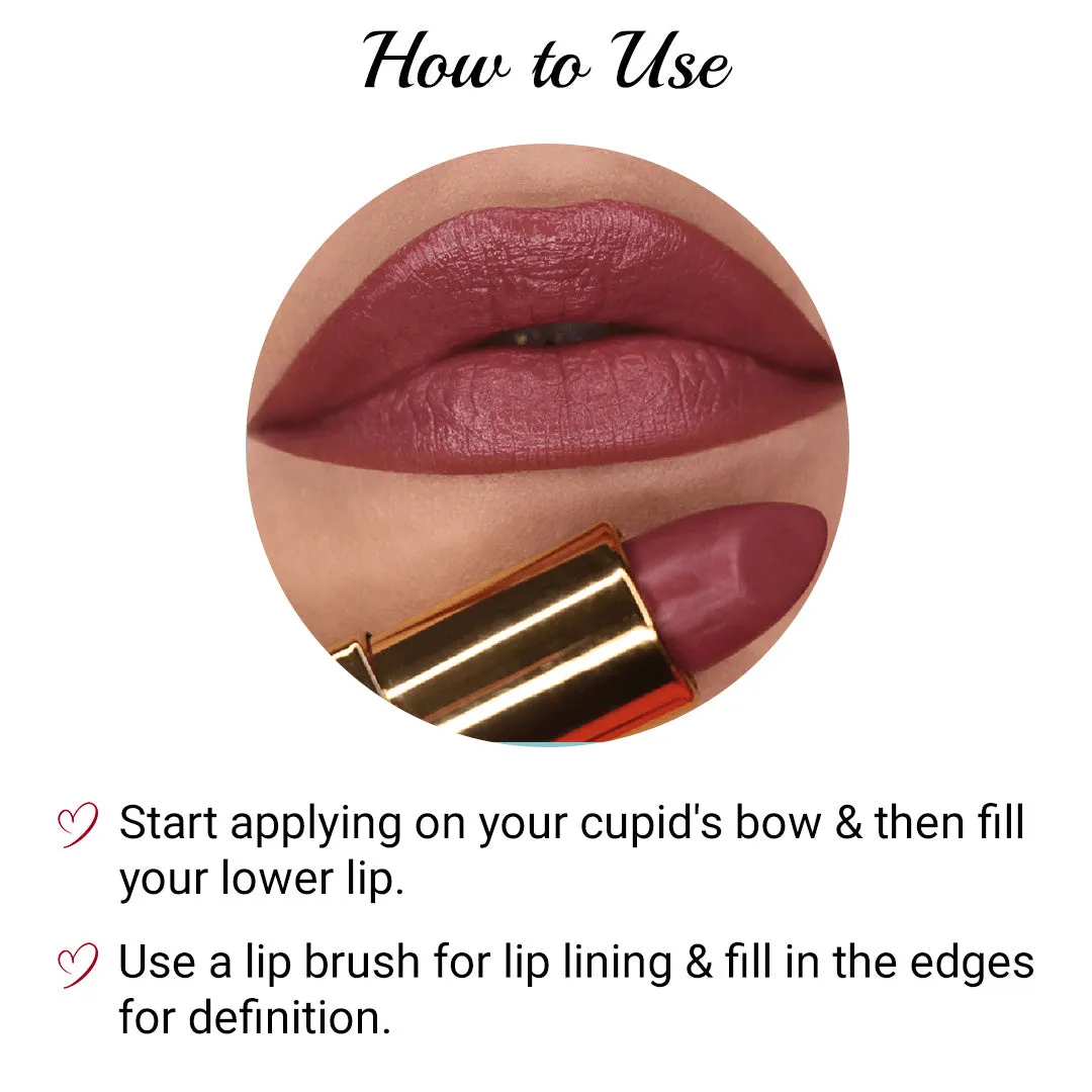 Iba Pure Lips Long Stay Matte Lipstick-M16 Rose Tan