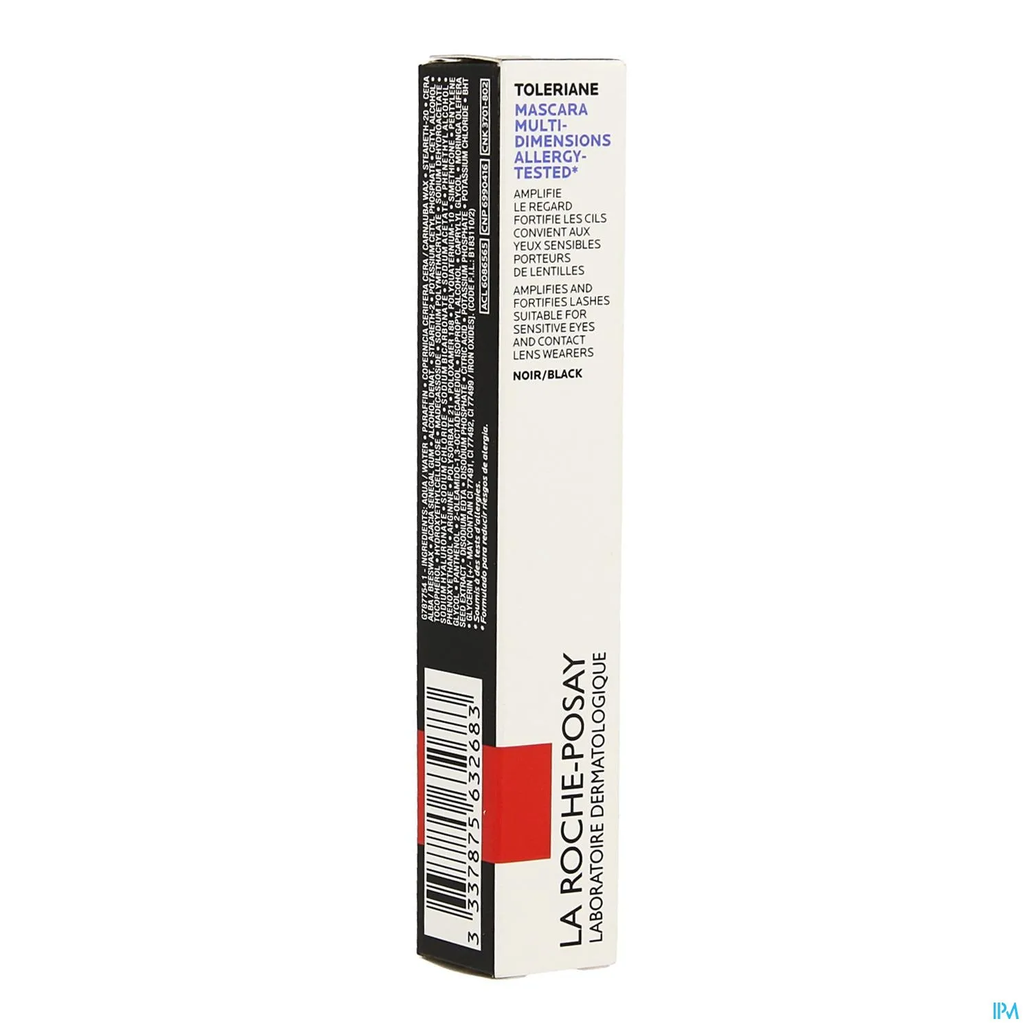 La Roche-Posay Toleriane Mascara Multi Dimension Zwart - Hypoallergene Wimperversterker voor Gevoelige Ogen