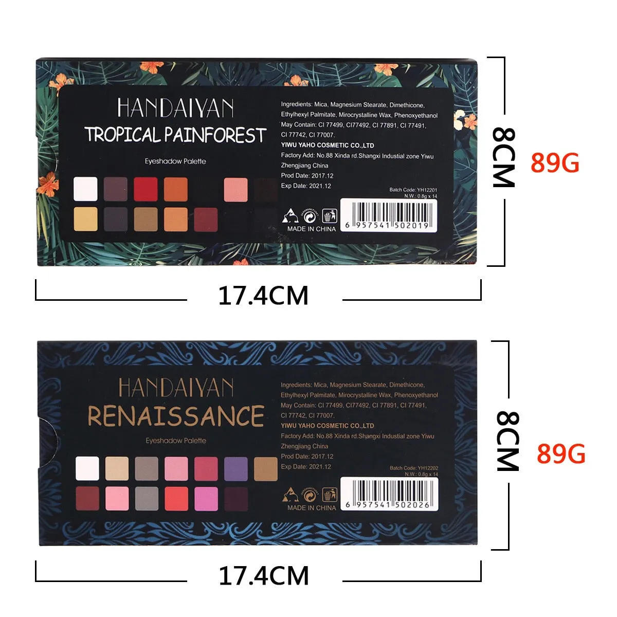 Matte Glitter Shimmer Palette Diamond Eyeshadow Palette Shimmer Smokey Eyes Brush