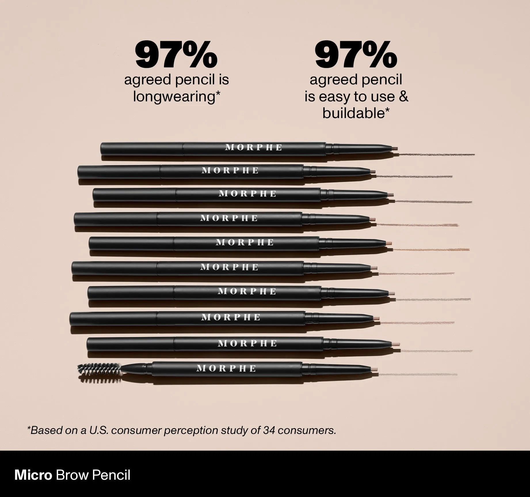 Micro Brow Dual-Ended Pencil & Spoolie - Java