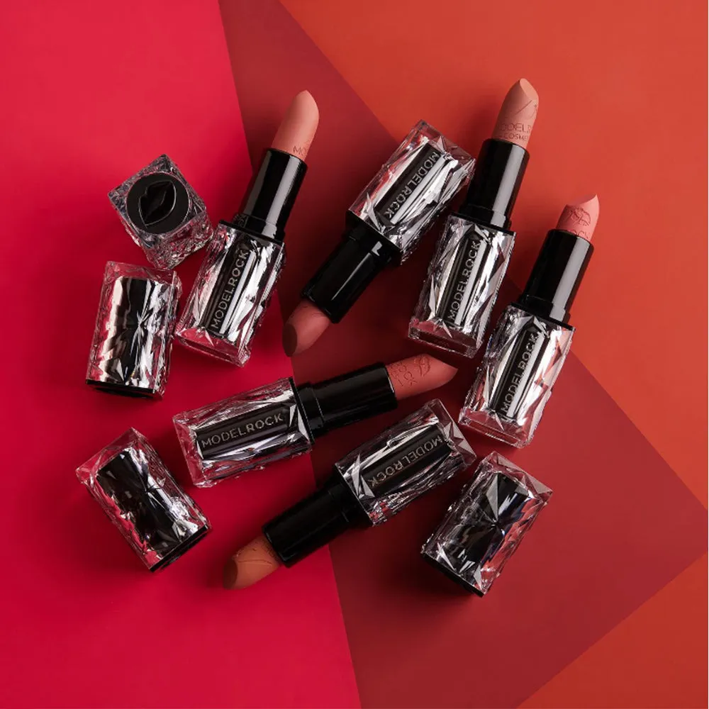 ModelRock Haute Creme Couture Velvet Matte Lipstick Pinky Lovers Retail Collection - 6 Shades