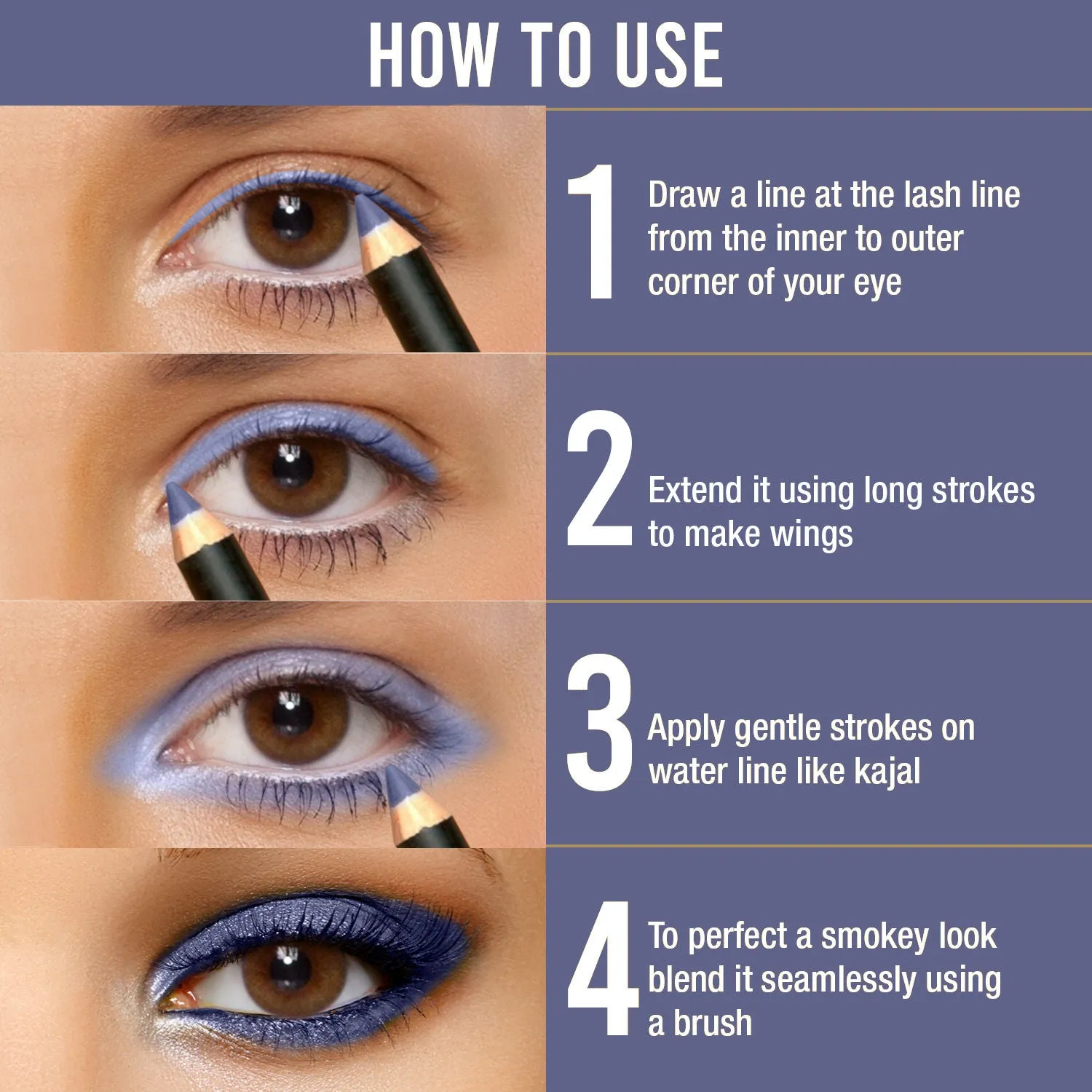 NY Bae High Eyeland - Eye Pencil, High on Blue 6 (0.8g)