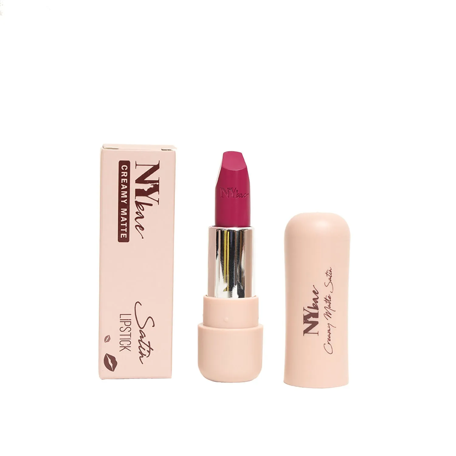 NY Bae Satin Matte Lipstick - Magic Magenta 06 | Magenta | Creamy Satin Finish | High Shine Colour | Hydrating | Long-Lasting | Weightless