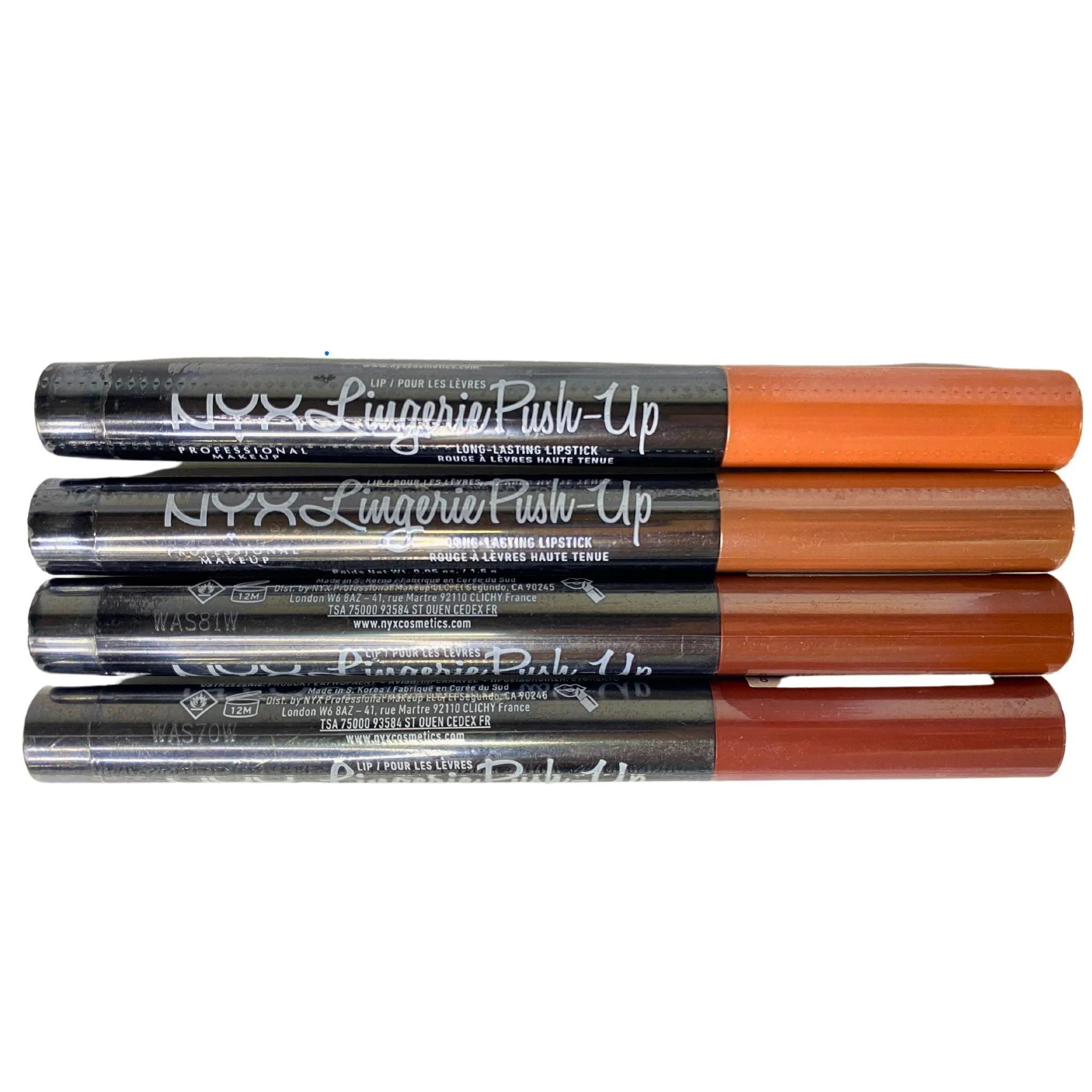 NYX Lingerie Push - Up Long Lasting Lipstick 0.05OZ (65 Pcs Lot)