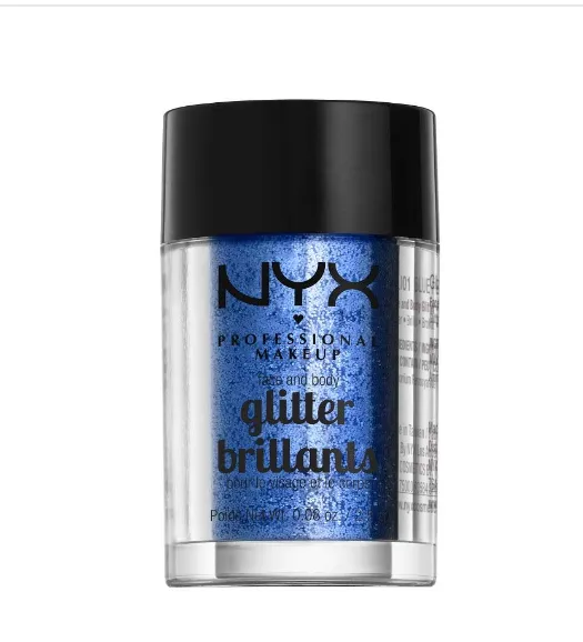 NYX PROFESSIONAL MAKEUP Face & Body Glitter, Blue