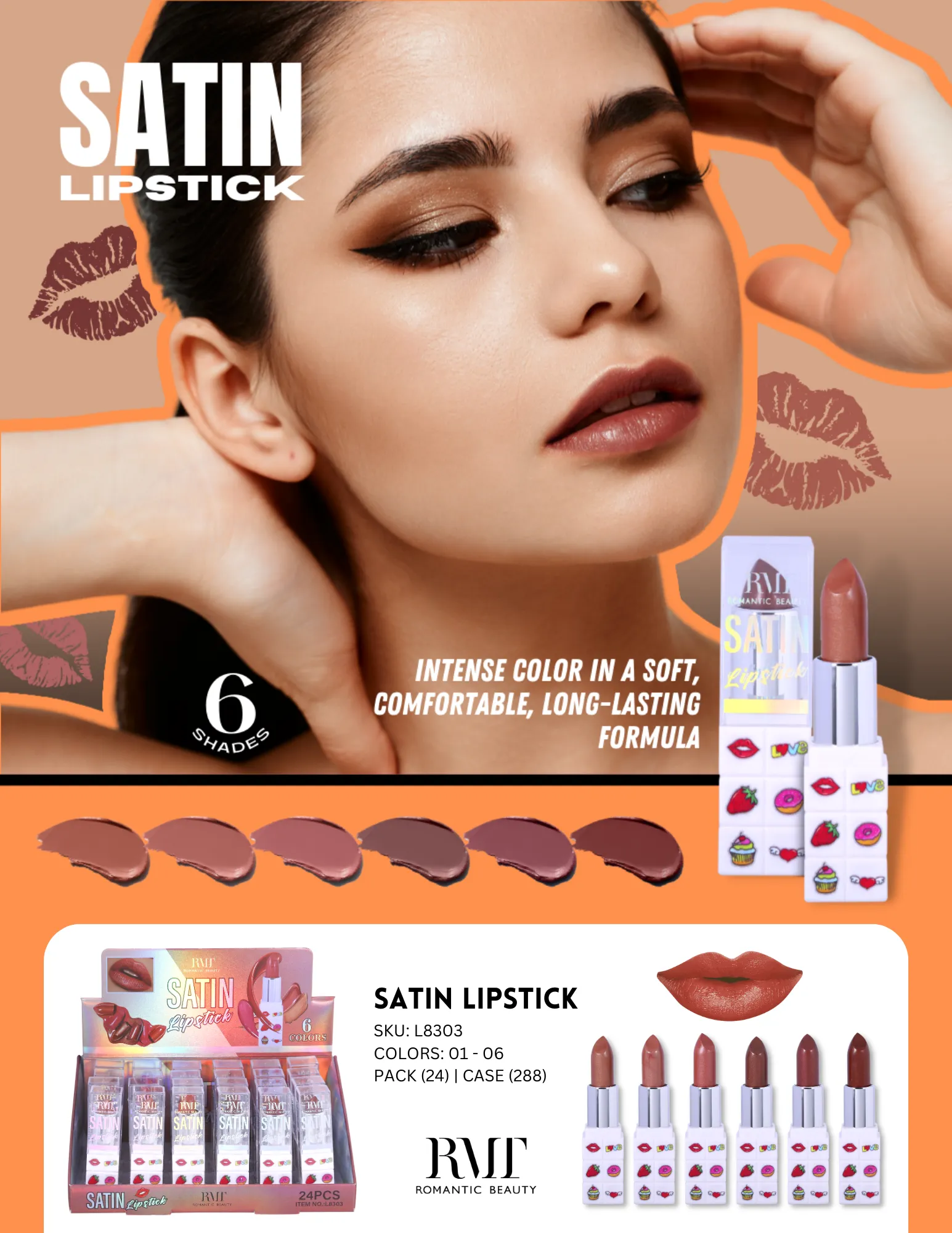 Satin Lipsticks Nude
