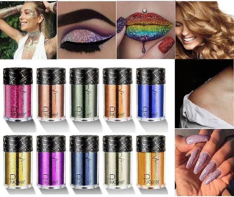 Sequins Glitters Holographic Eye Skin Highlighter Face Festival Glitters