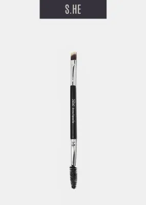 S.he Makeup Dual Ended Brow Brush