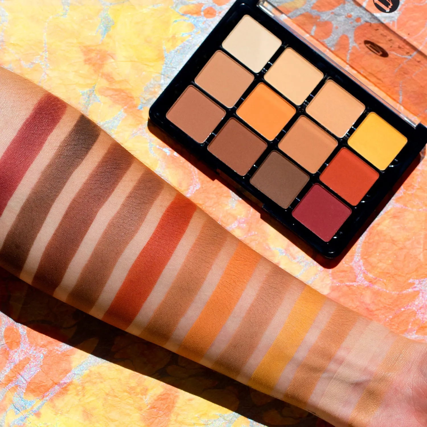 Viseart Warm Matte Slim PRO Eye Shadow Palette