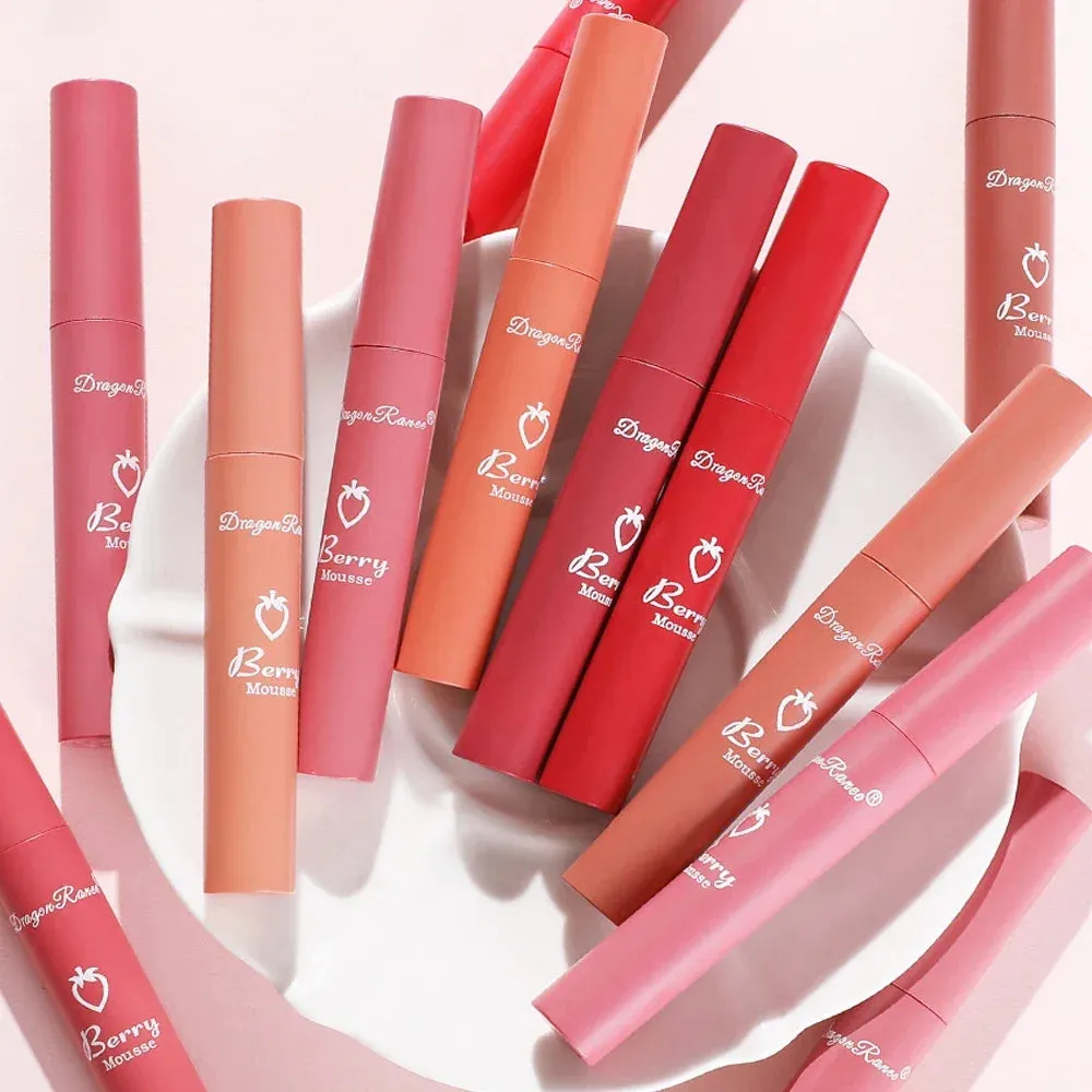 Waterproof Velvet Matte Lipstick-  Long Lasting, Non-stick Liquid Lipsticks. Women's Makeup Lip Gloss, Lipsalve Cosmetics.