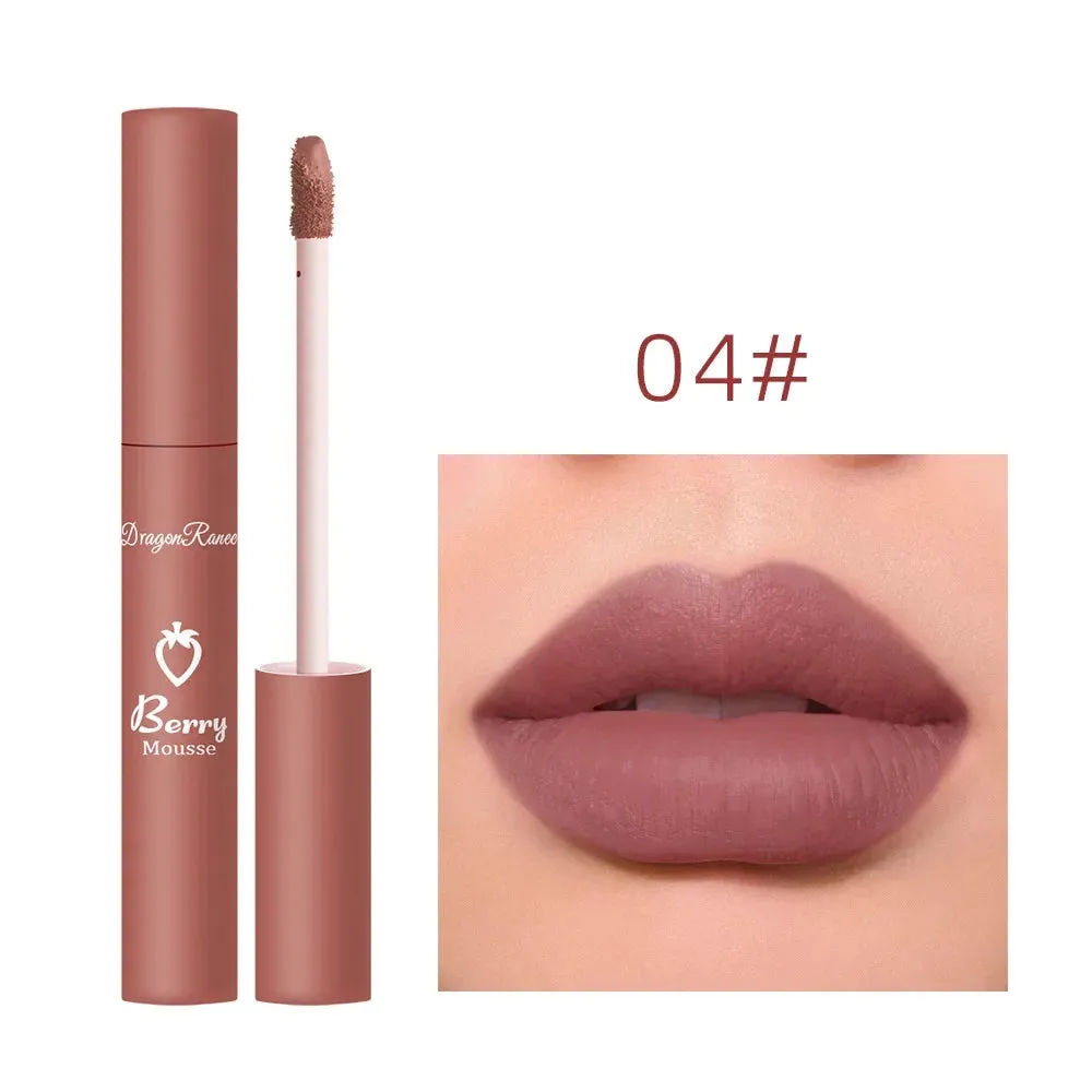 Waterproof Velvet Matte Lipstick-  Long Lasting, Non-stick Liquid Lipsticks. Women's Makeup Lip Gloss, Lipsalve Cosmetics.