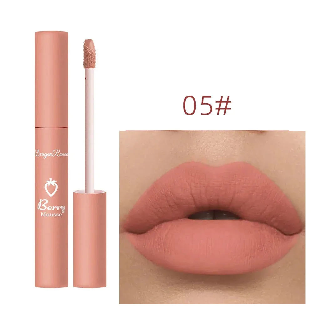 Waterproof Velvet Matte Lipstick-  Long Lasting, Non-stick Liquid Lipsticks. Women's Makeup Lip Gloss, Lipsalve Cosmetics.