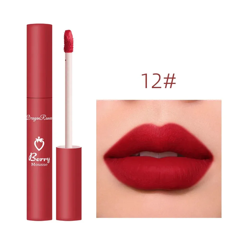 Waterproof Velvet Matte Lipstick-  Long Lasting, Non-stick Liquid Lipsticks. Women's Makeup Lip Gloss, Lipsalve Cosmetics.