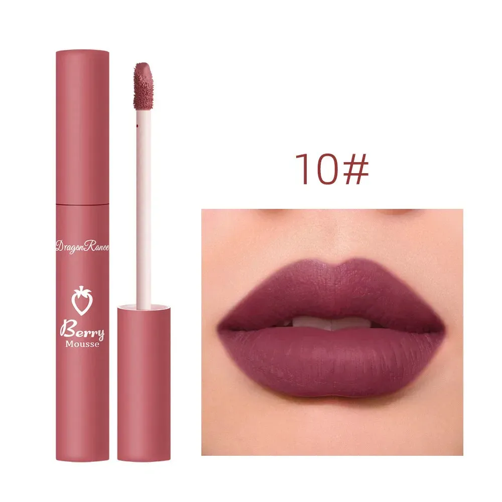 Waterproof Velvet Matte Lipstick-  Long Lasting, Non-stick Liquid Lipsticks. Women's Makeup Lip Gloss, Lipsalve Cosmetics.